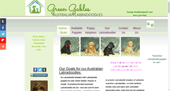 Desktop Screenshot of greengableslabradoodles.com