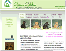 Tablet Screenshot of greengableslabradoodles.com